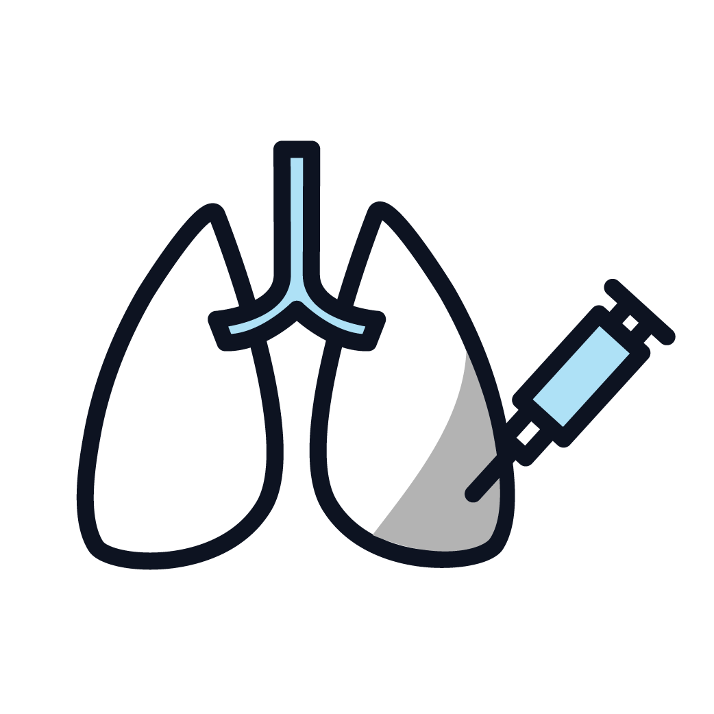 This is an icon representing targeted therapy.