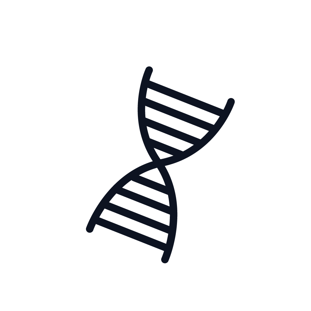 This is an icon representing genetic factors.