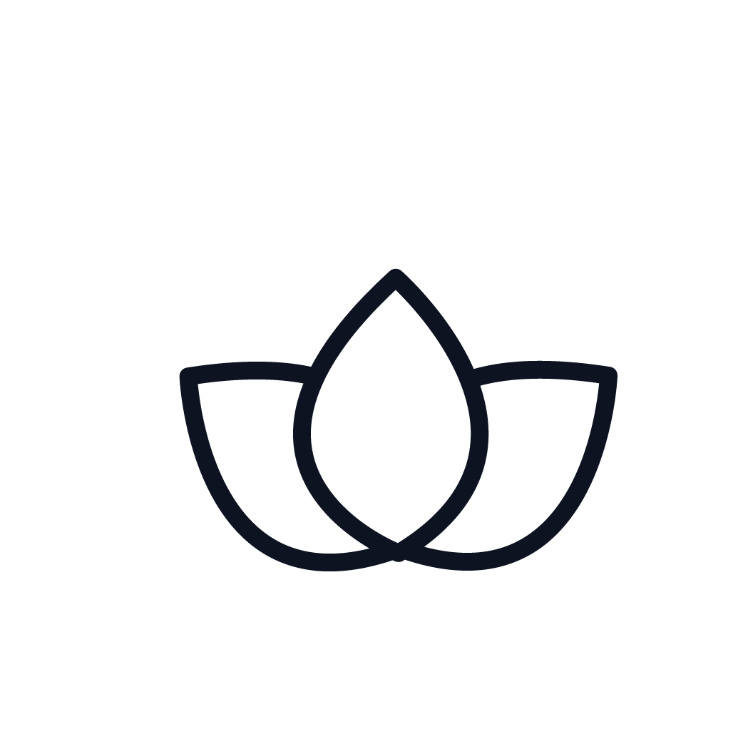 This is an icon representing meditation.