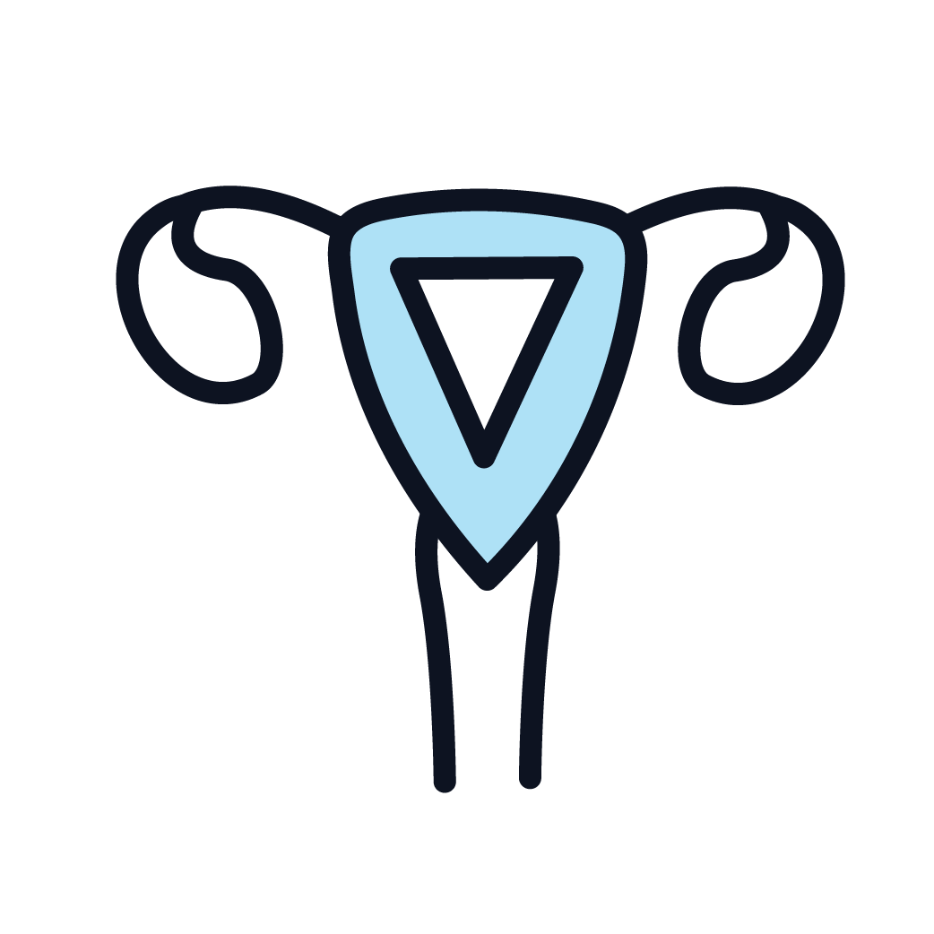 This is an icon representing ovarian cancer.