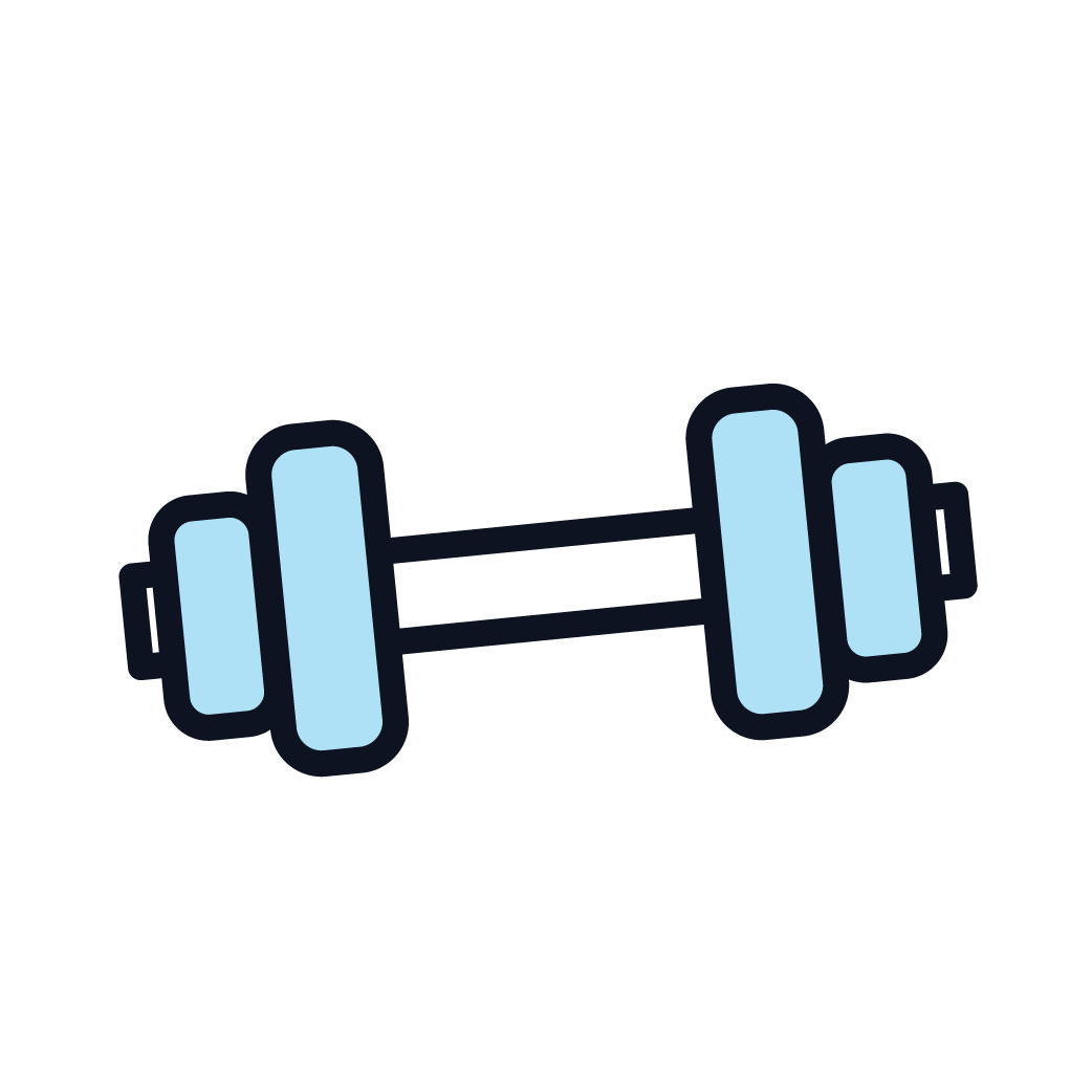 This is an image of weights, symbolizing physical exercise.