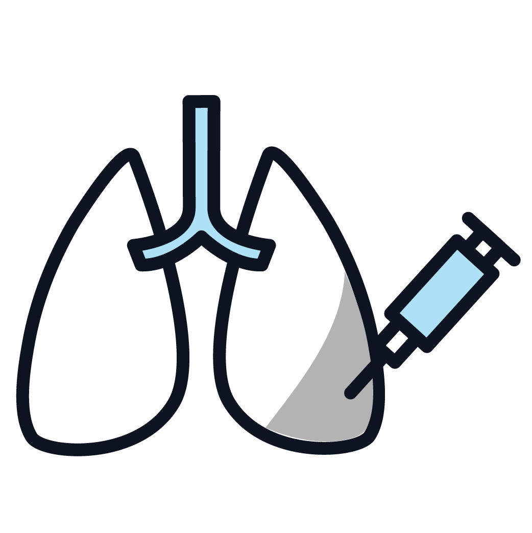 This is an image of fluid drained from the lung.