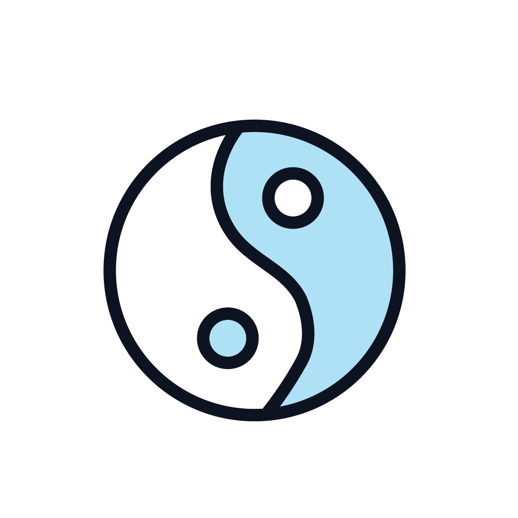 This is an icon representing tai chi quigong.