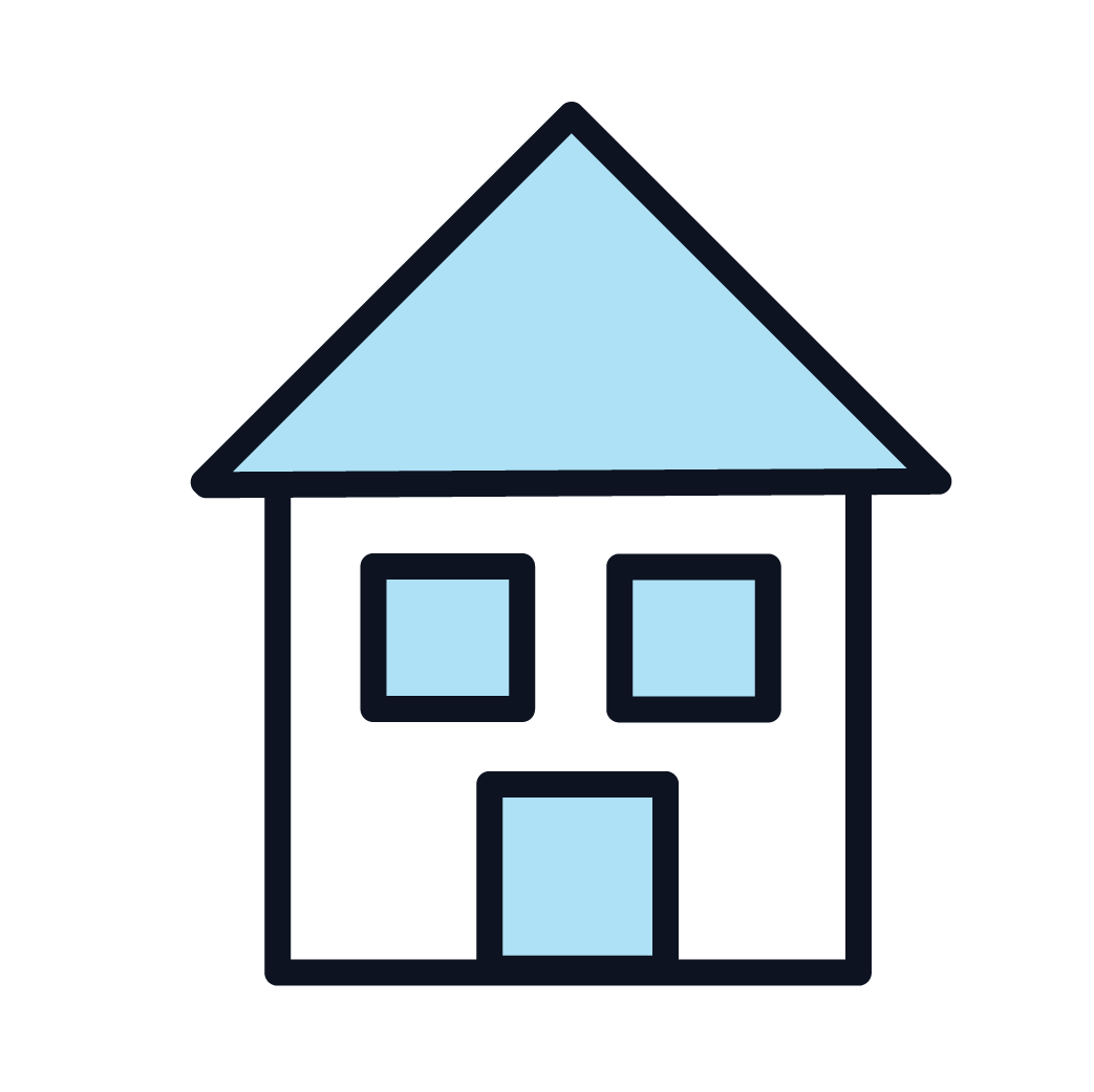 This is an icon representing residential real estate.