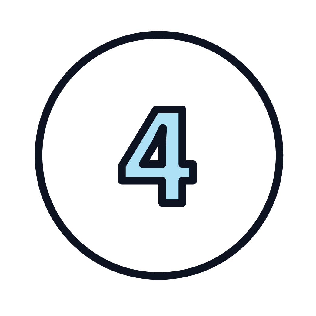 This is an icon of the number 4.