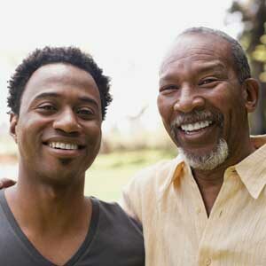 Smiling Dad and Son - Mesothelioma Resources