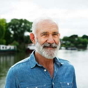 man looking at camera - mesothelioma resources